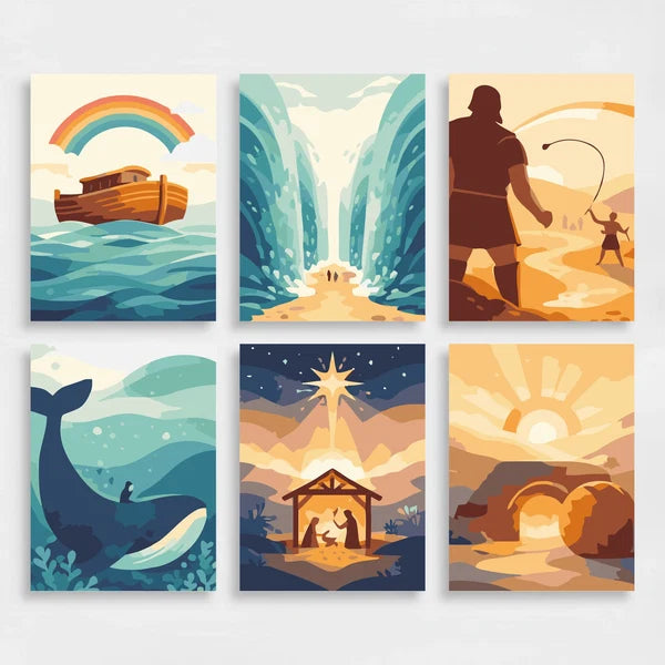 Bible Stories - Mini Paint by Numbers Set