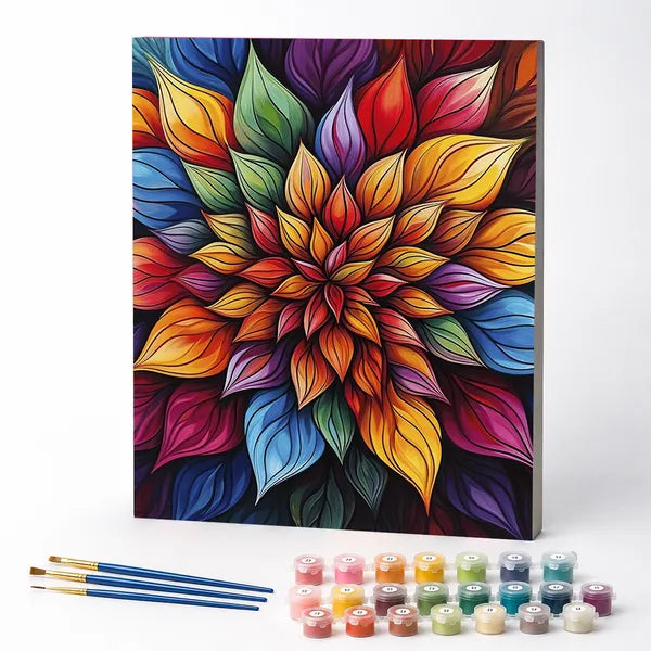 Blooming Mandala - Paint by Numbers Kit