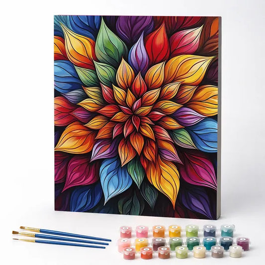 Blooming Mandala - Paint by Numbers Kit