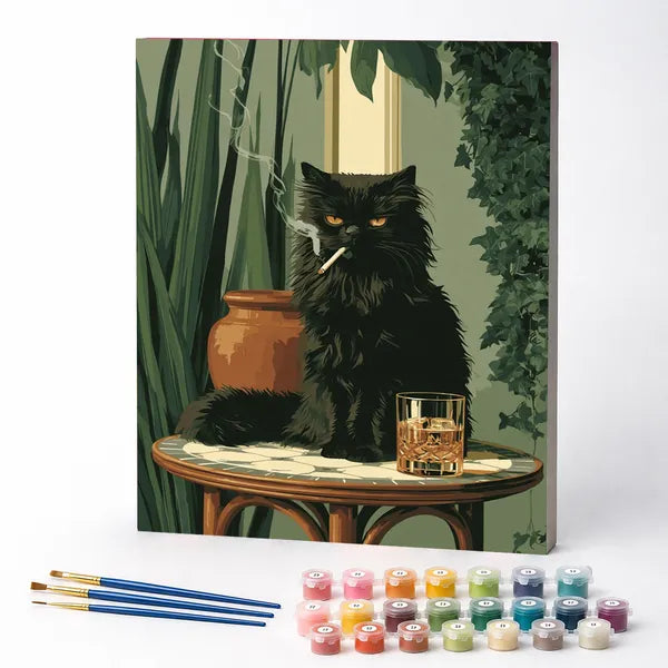 Bohemian Cat - Paint by Numbers Kit