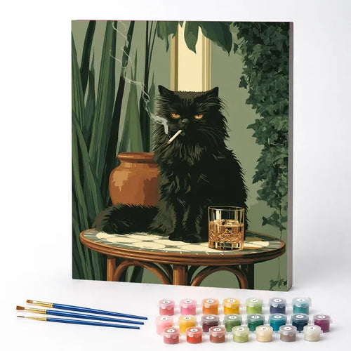 Bohemian Cat - Paint by Numbers Kit