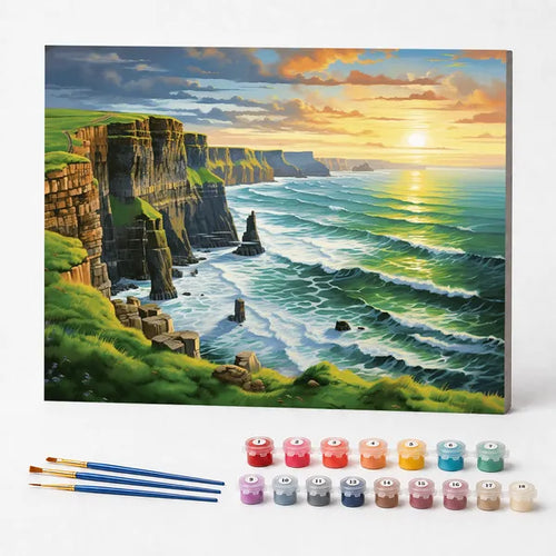 Cliffs at Sunset - Paint by Numbers Kit