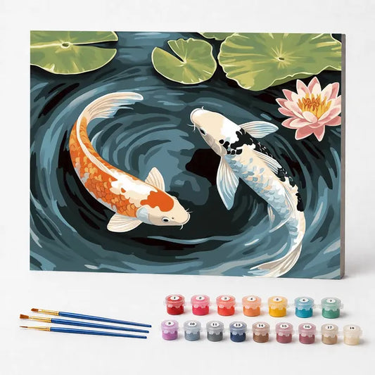 Dance of the Koi - Paint by Numbers Kit