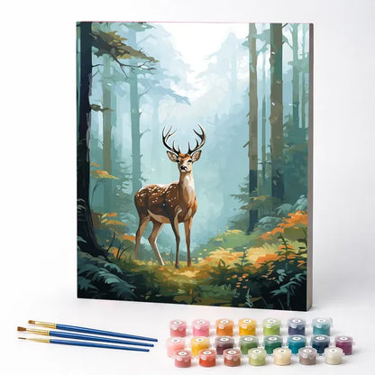 Deer in the Forest - Paint by Numbers Kit