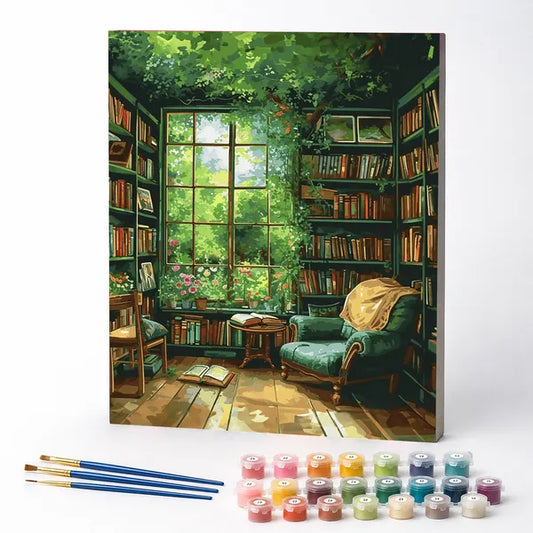Enchanted Library - Paint by Numbers Kit