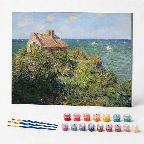 Fisherman's Cottage at Varengeville, Claude Monet - Paint by Numbers Kit