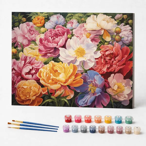Floral Harmony - Paint by Numbers Kit