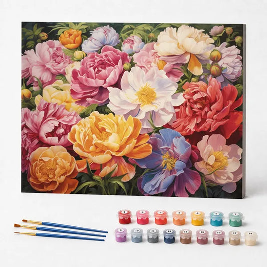 Floral Harmony - Paint by Numbers Kit
