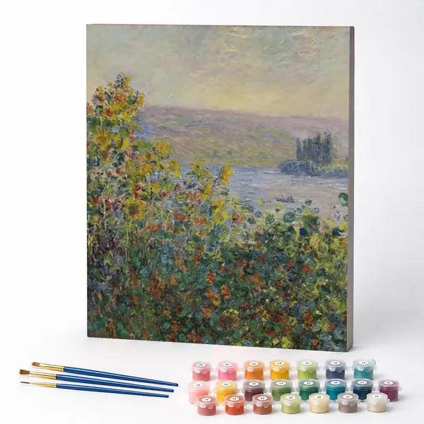 Flower Beds at Vétheuil, Claude Monet - Paint by Numbers Kit