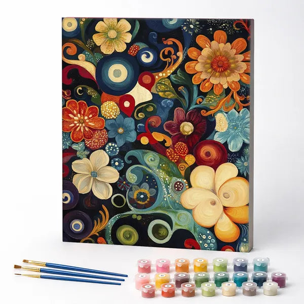 Flowers and Flourishes - Paint by Numbers Kit