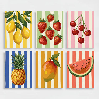 Fresh Fruit - Mini Paint by Numbers Set