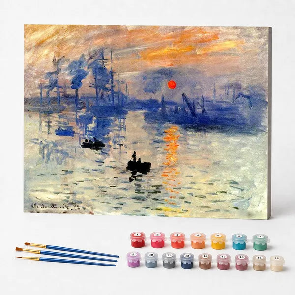 Impression, Sunrise, Claude Monet - Paint by Numbers Kit