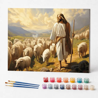 Jesus and His Flock - Paint by Numbers Kit