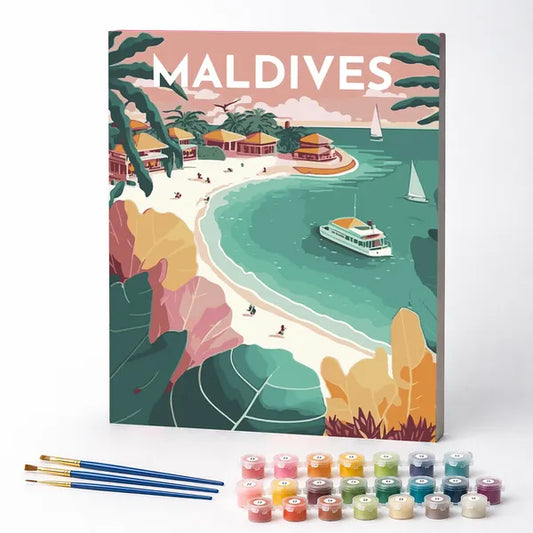 Maldives - Paint by Numbers Kit