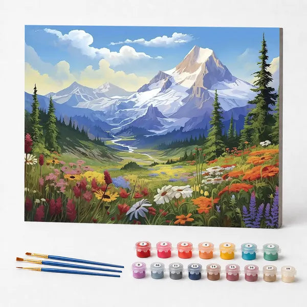 Mountain Wildflowers - Paint by Numbers Kit