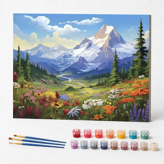 Mountain Wildflowers - Paint by Numbers Kit