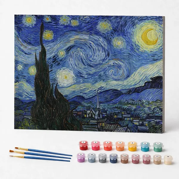 Paint by Numbers Kit – The Starry Night, Van Gogh