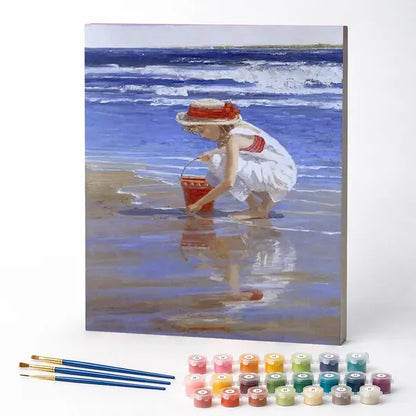 Playing by the Sea - Paint by Numbers Kit