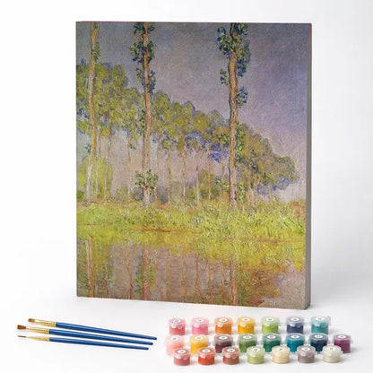 Poplars by the River - Paint by Numbers Kit