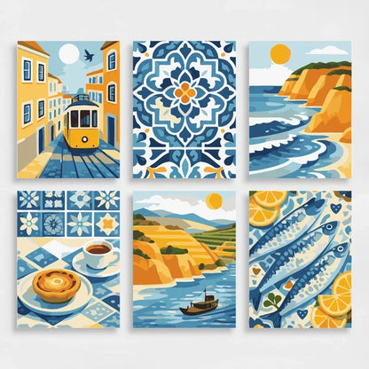 Portuguese Charm - Mini Paint by Numbers Set