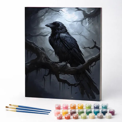 Raven in the Moonlight - Paint by Numbers Kit