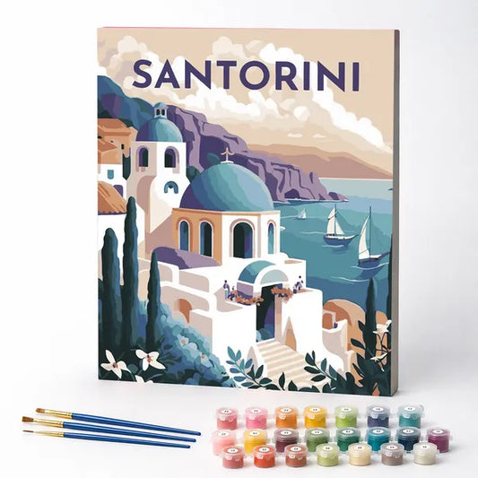 Santorini - Paint by Numbers Kit
