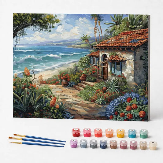 Seaside Cottage - Paint by Numbers Kit