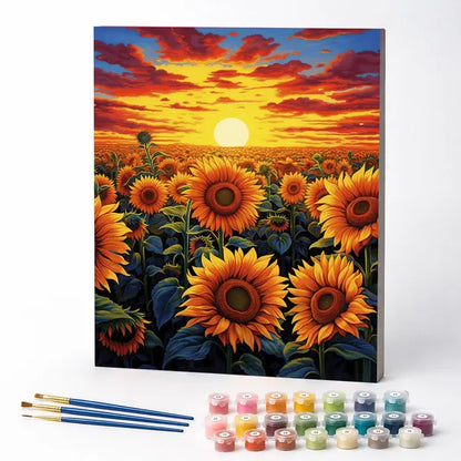Sunflowers at Sunset - Paint by Numbers Kit