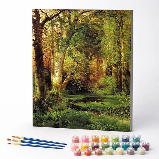 Sunlit Woodland - Paint by Numbers Kit