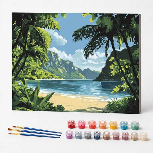 Tropical Cove - Paint by Numbers Kit