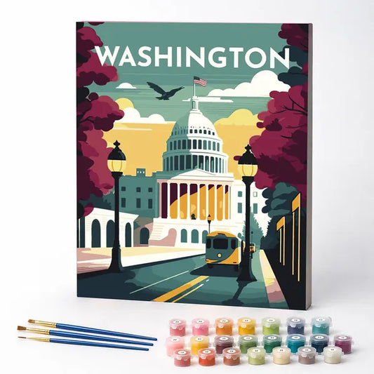 Washington, D.C. - Paint by Numbers Kit