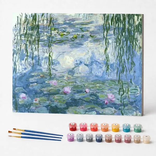 Water Lilies and Willows - Paint by Numbers Kit