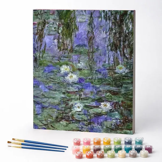 Water Lilies beneath the Willow - Paint by Numbers Kit