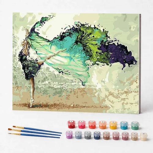 Abstract Ballerina - Paint by Numbers Kit
