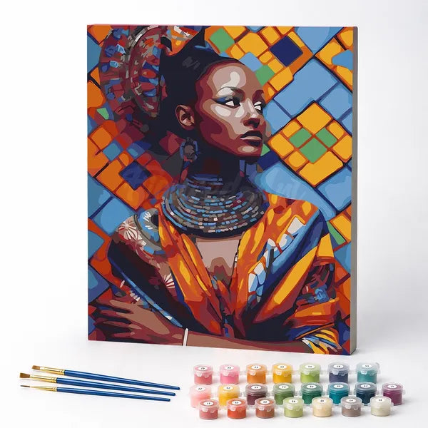 Paint by Numbers Kit – Feminine Beauty