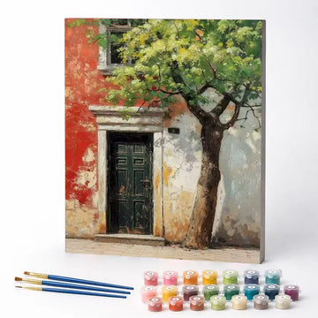 Paint by Numbers Kit – House by the Tree
