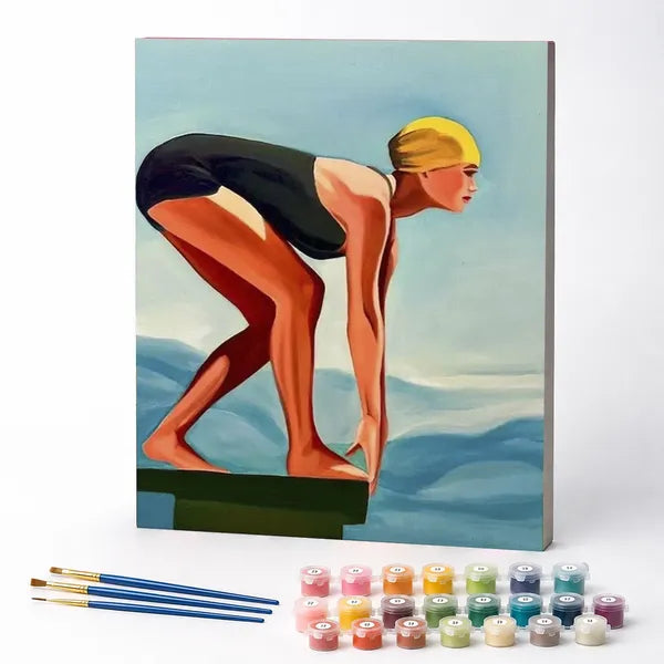Paint by Numbers Kit – Graceful Swimmer