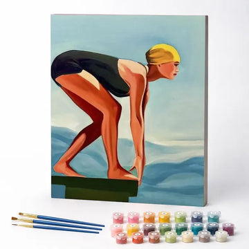 Paint by Numbers Kit – Graceful Swimmer