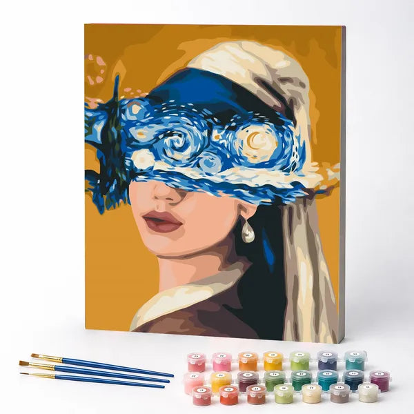 Paint by Numbers Kit – The Starry Night in Her Eyes, Van Gogh