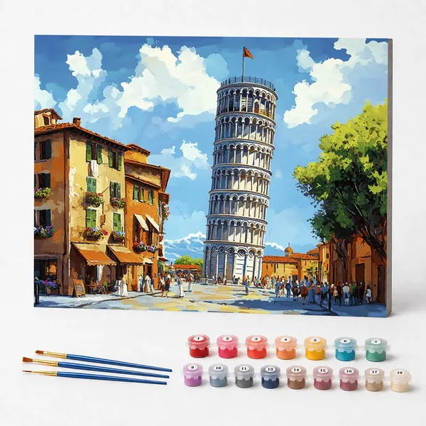 Paint by Numbers Kit – Leaning Tower of Pisa, Italy