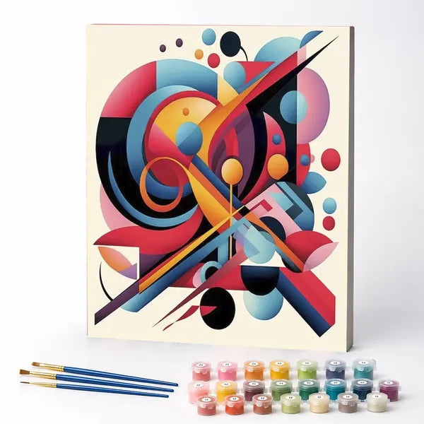 Paint by Numbers Kit – Geometric Abstraction