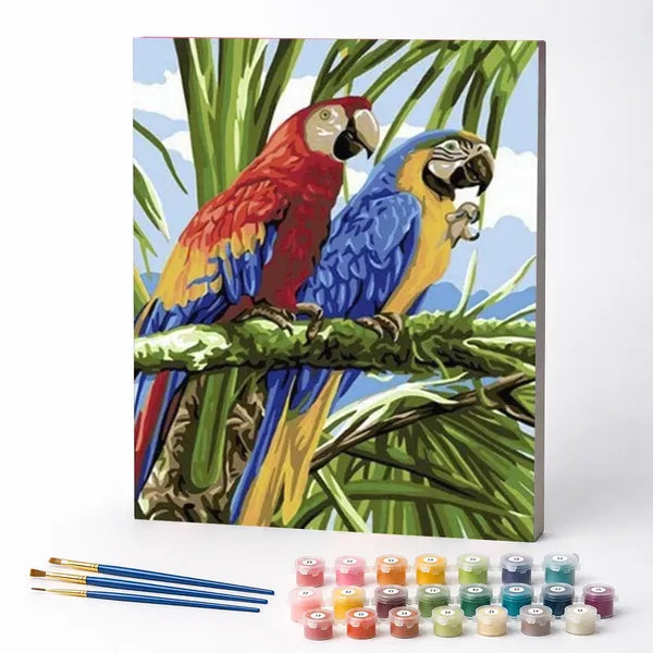 Paint by Numbers Kit – Macaws