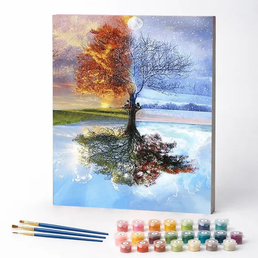 Four Seasons Tree - Paint by Numbers Kit