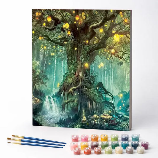 Enchanted Forest Tree - Paint by Numbers Kit