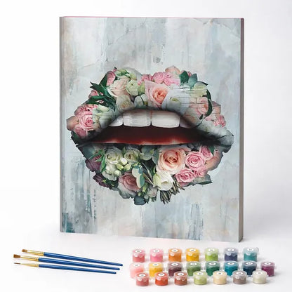 Blooming Lips - Paint by Numbers Kit