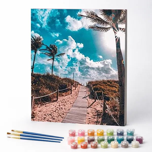 Paint by Numbers Kit – Path to the Beach