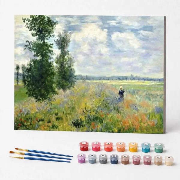 Paint by Numbers Kit – Poppy Field, Claude Monet