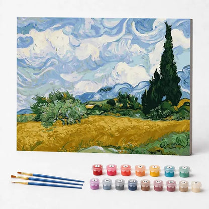 Wheat Field, Van Gogh - Paint by Numbers Kit