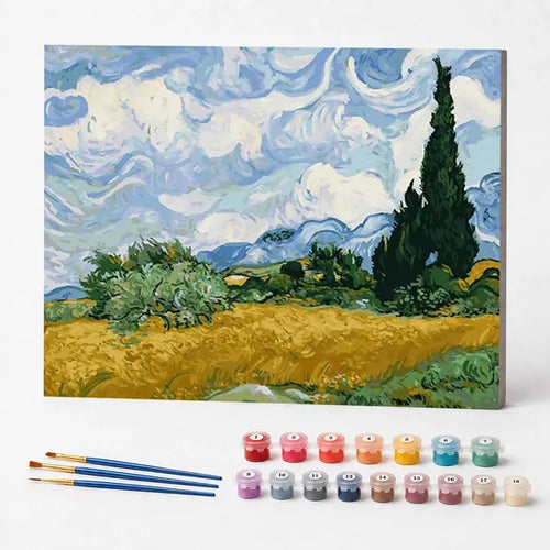 Wheat Field, Van Gogh - Paint by Numbers Kit