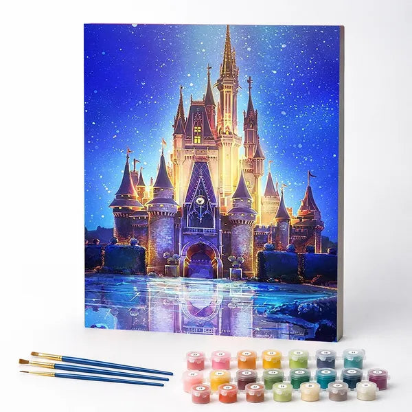 Paint by Numbers Kit – Magical Enchanted Castle